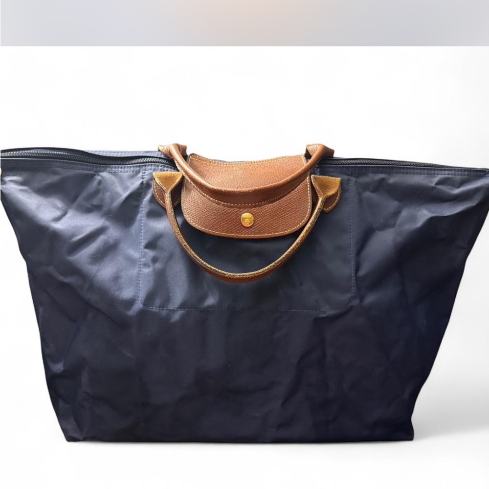 Long champ le pilage Navy Blue weekender tote